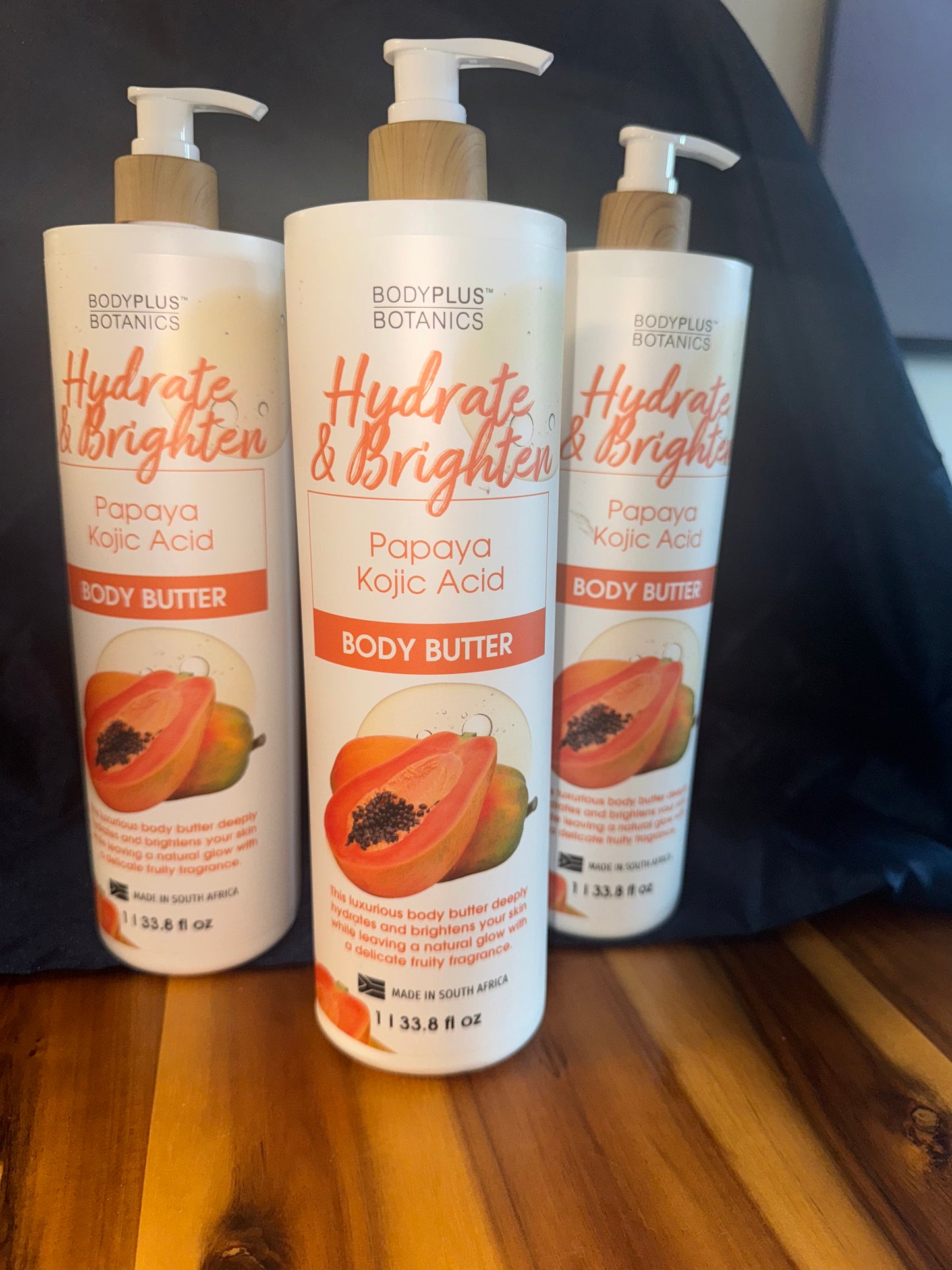 Brightening papaya kojic acid body butter